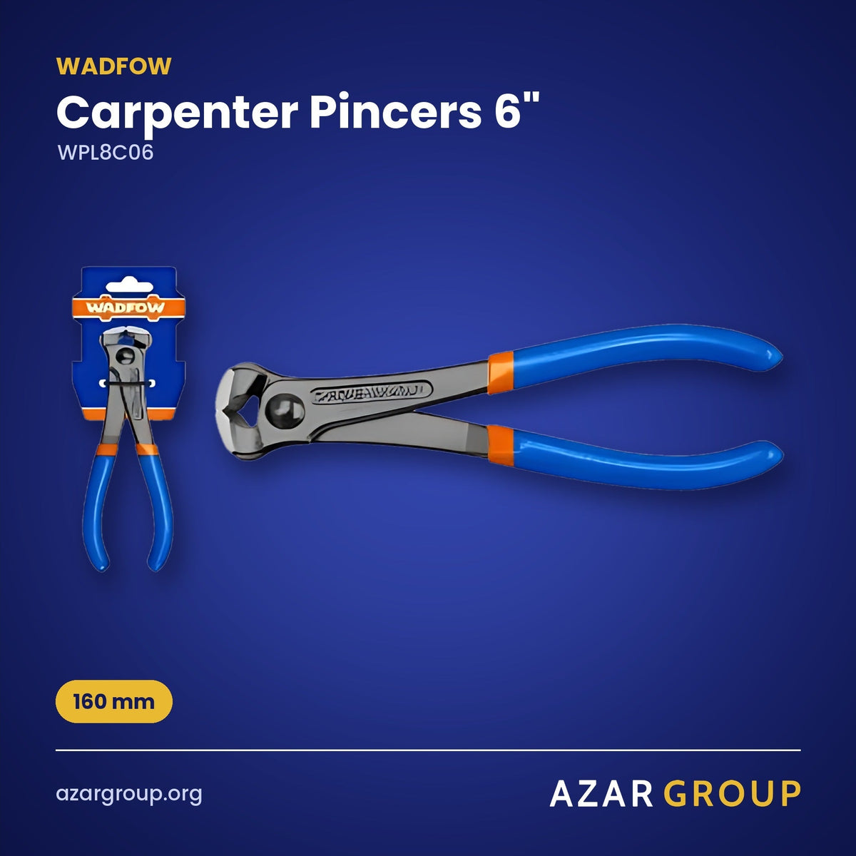 WADFOW WPL8C06 Carpenter Pincers 6" – 160 mm