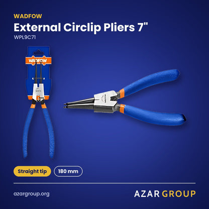 WADFOW WPL9C71 External Circlip Pliers 7" – Straight tip, 180 mm