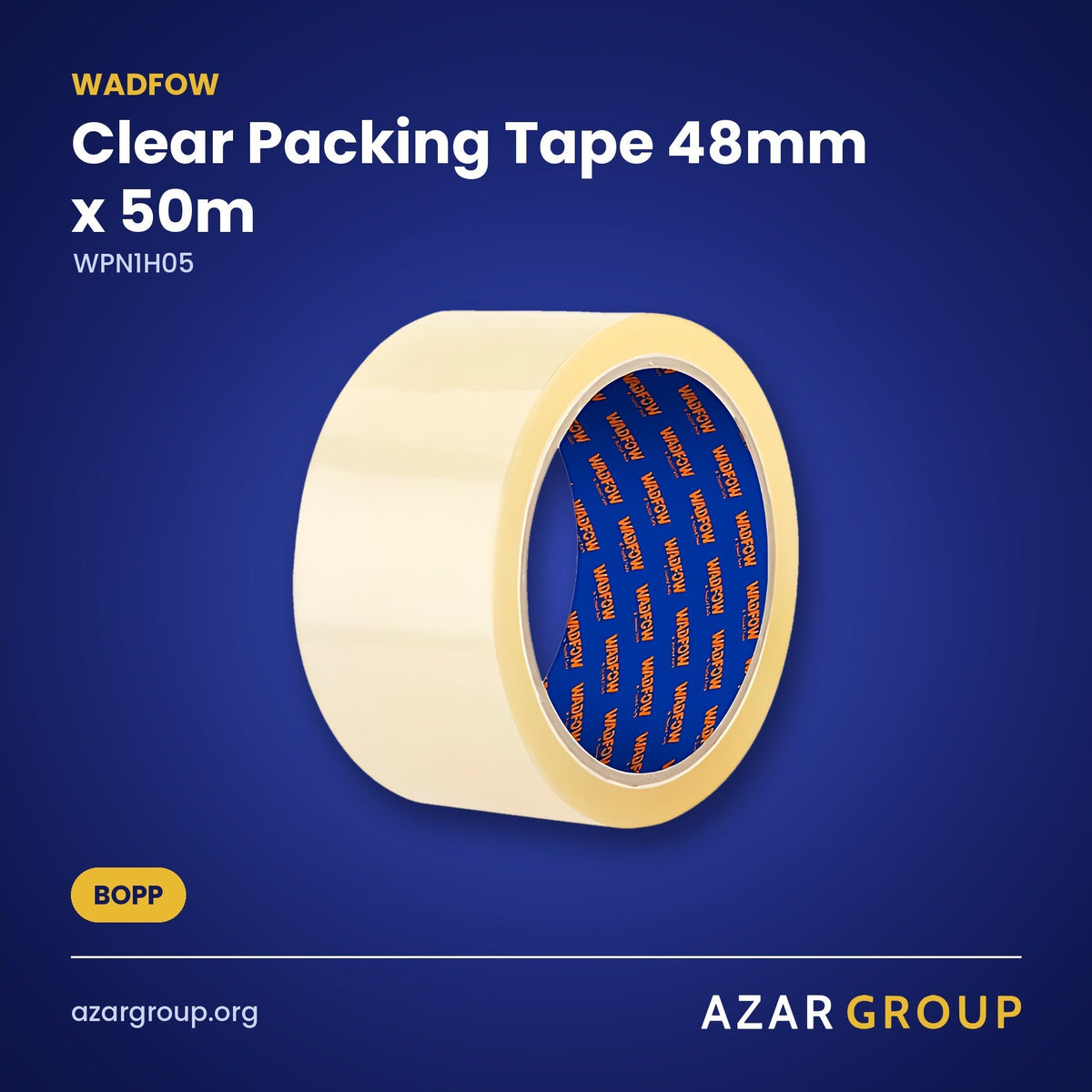 WADFOW WPN1H05 Clear Packing Tape 48mm x 50m – BOPP