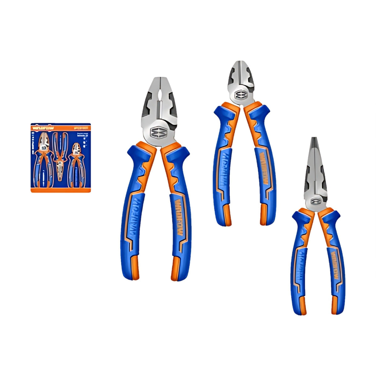 WADFOW WPS0613 Industrial Pliers Set 3 pcs