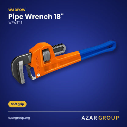WADFOW WPW8118 Pipe Wrench 18" – Soft grip