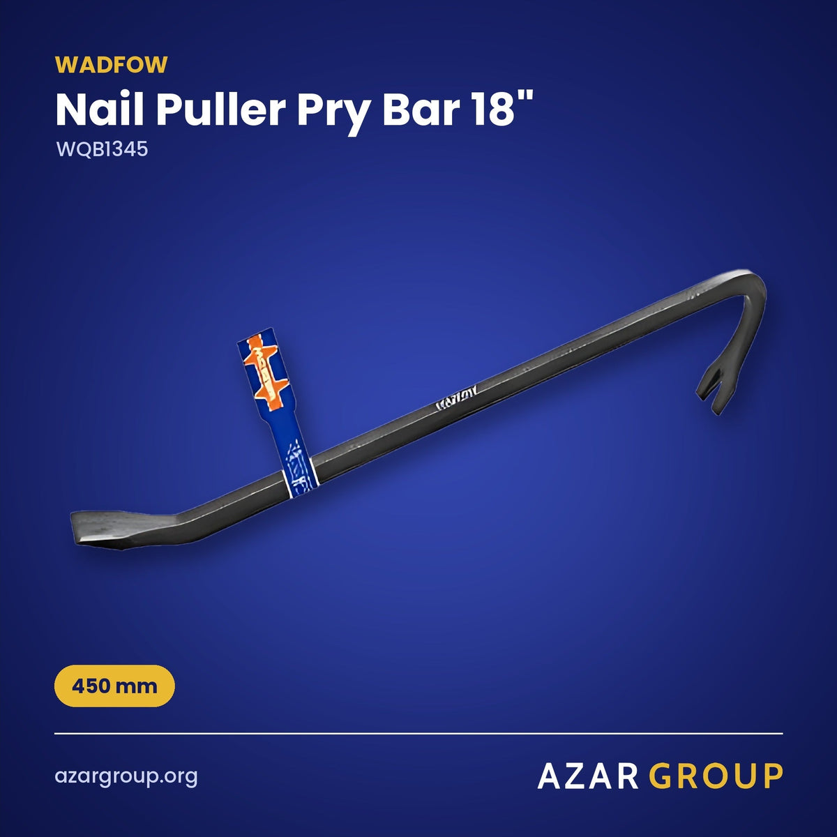 WADFOW WQB1345 Nail Puller Pry Bar 18" – 450 mm