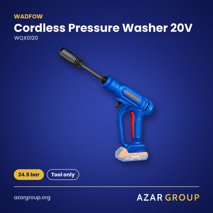 WADFOW WQX0120 Cordless Pressure Washer 20V – 24.5 bar, Tool only