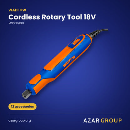 WADFOW WRY16180 Cordless Rotary Tool 18V – 12 accessories