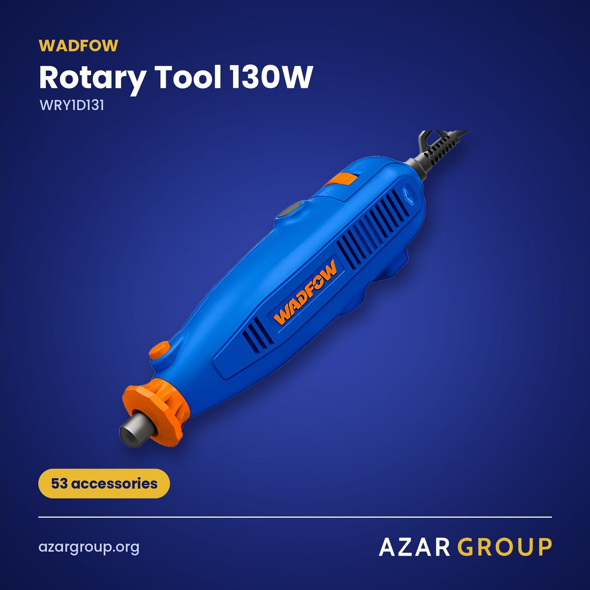 WADFOW WRY1D131 Rotary Tool 130W – 53 accessories