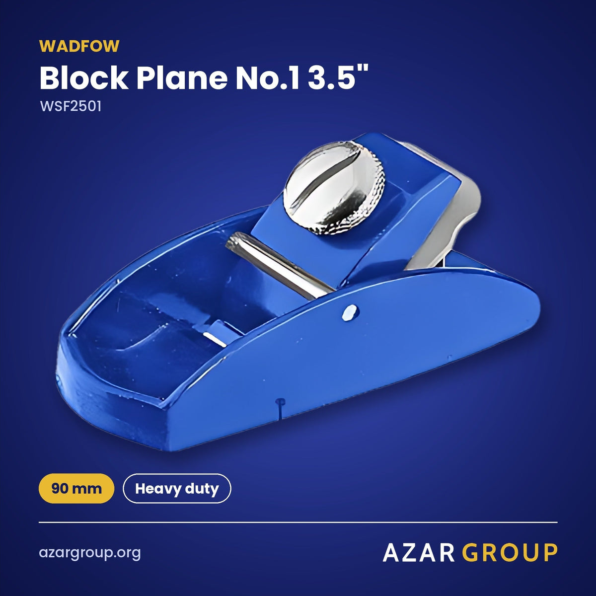 WADFOW WSF2501 Block Plane No.1 3.5" – 90 mm, Heavy duty