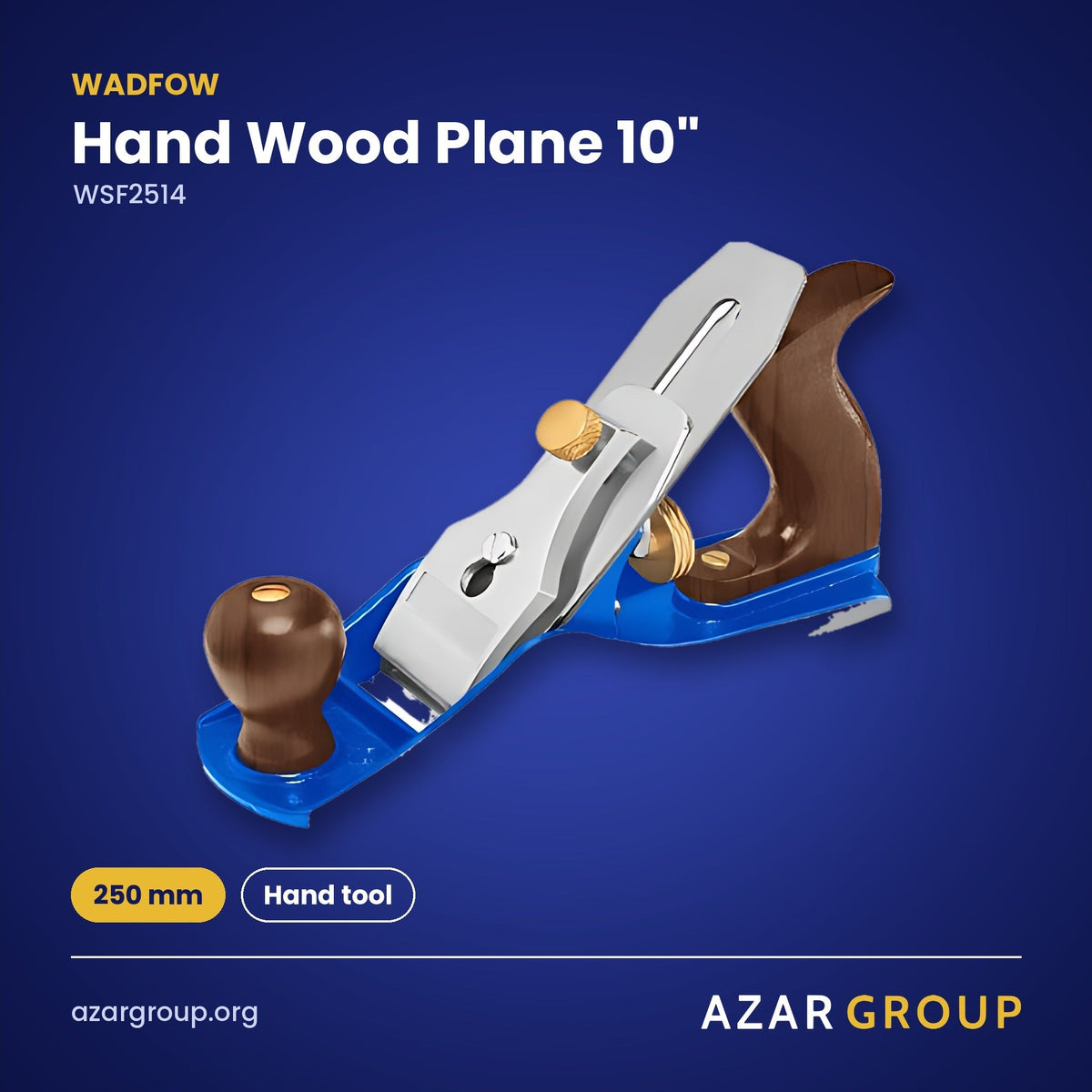 WADFOW WSF2514 Hand Wood Plane 10" – 250 mm, Hand tool