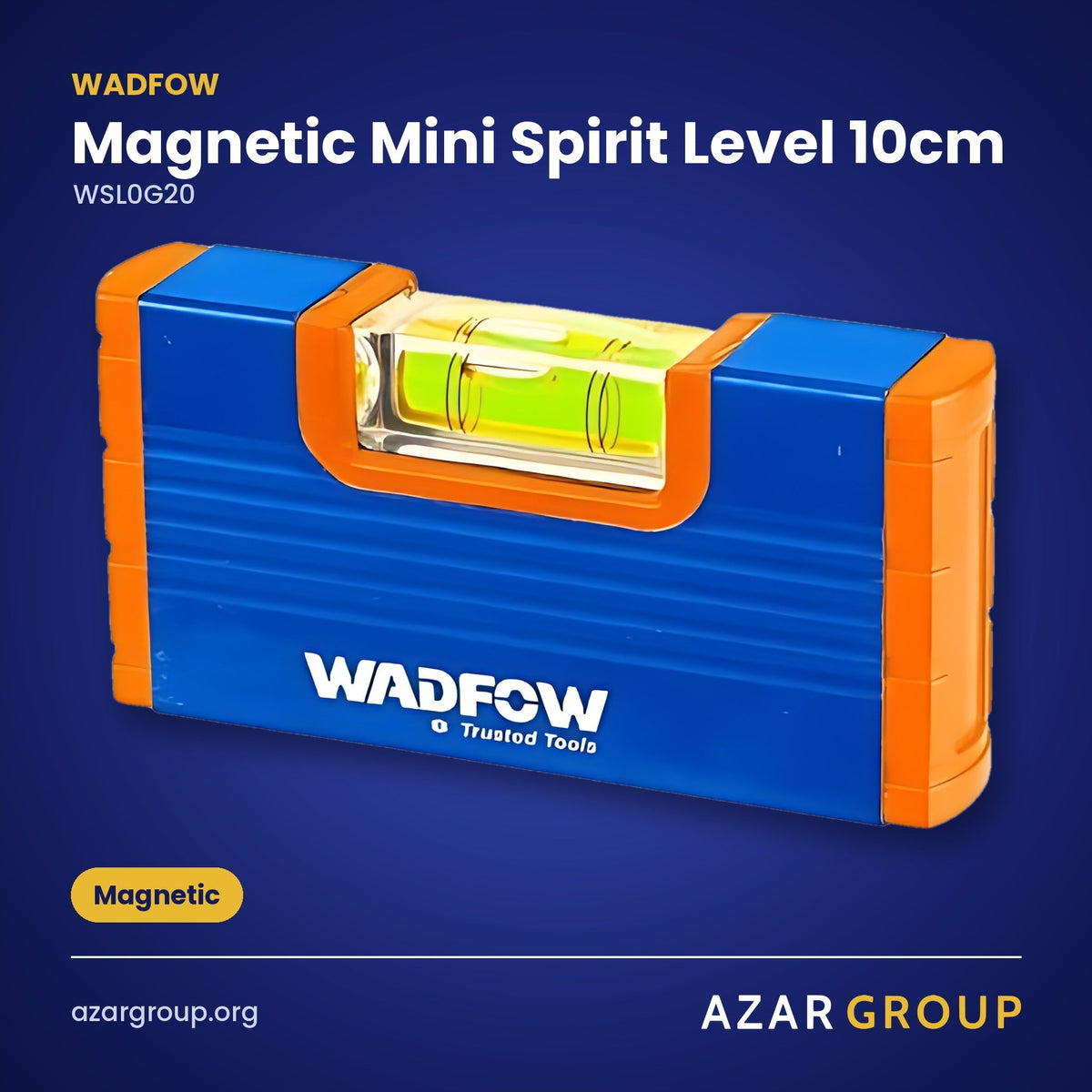WADFOW WSL0G20 Magnetic Mini Spirit Level 10cm – Magnetic
