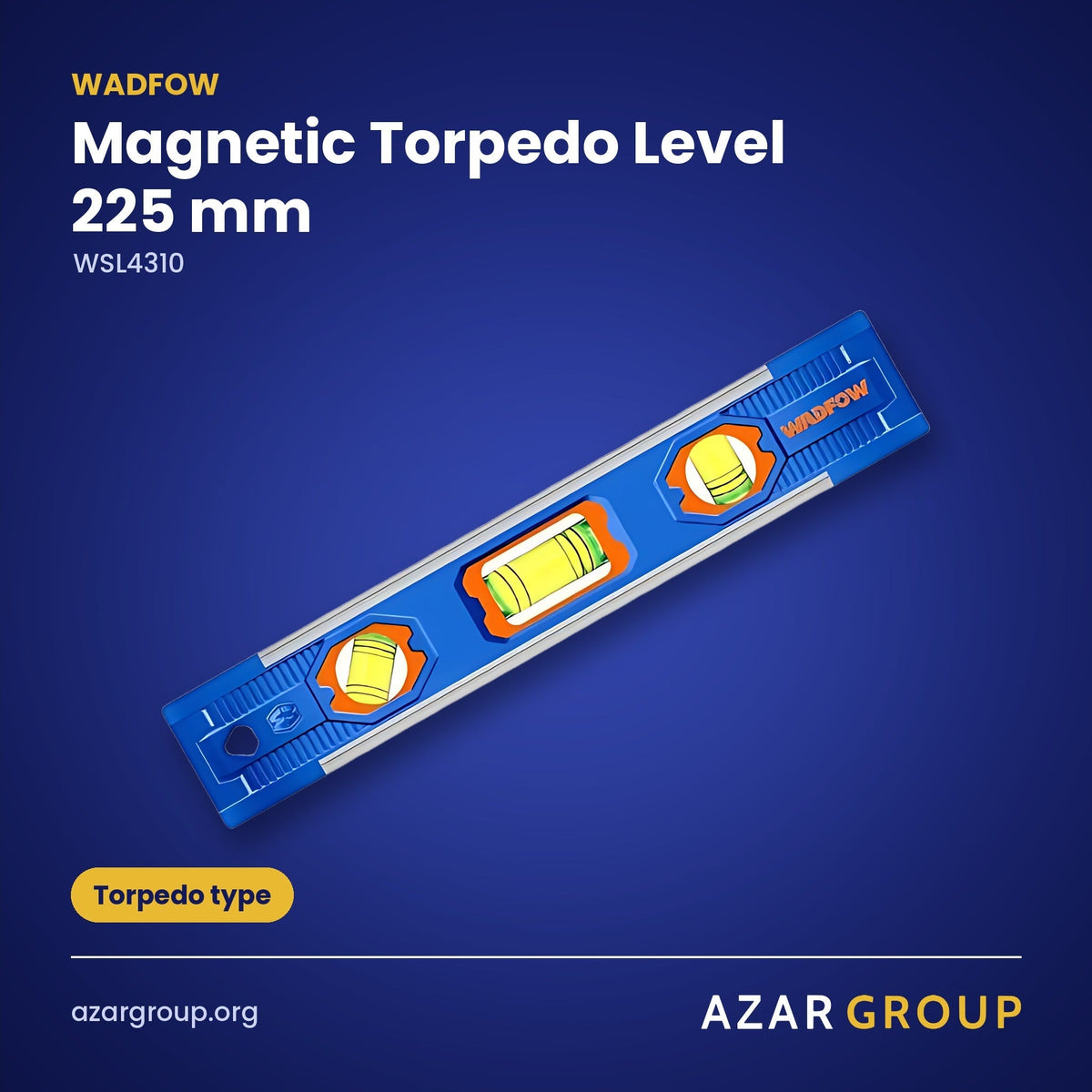 WADFOW WSL4310 Magnetic Torpedo Level 225 mm – Torpedo type