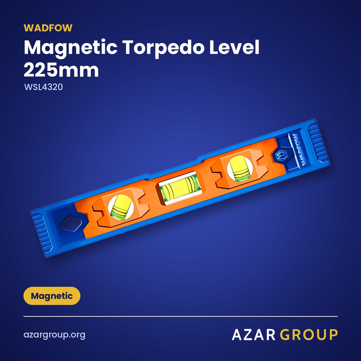 WADFOW WSL4320 Magnetic Torpedo Level 225mm – Magnetic