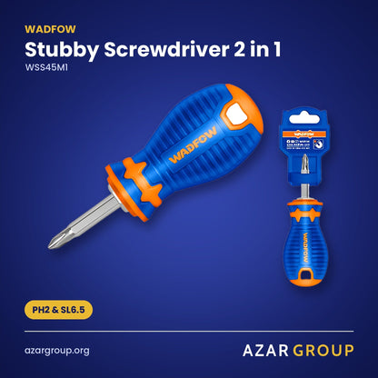 WADFOW WSS45M1 Stubby Screwdriver 2 in 1 – PH2 & SL6.5
