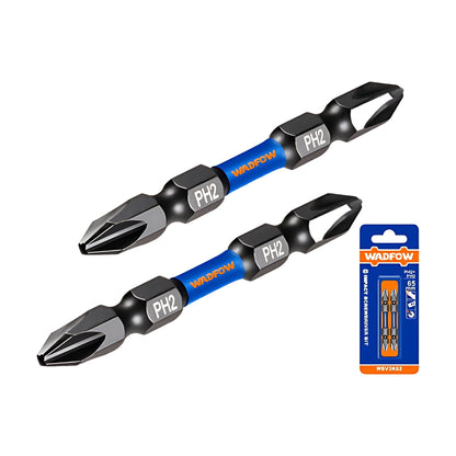 WADFOW WSV3K62 Impact Screwdriver Bits PH2 65mm