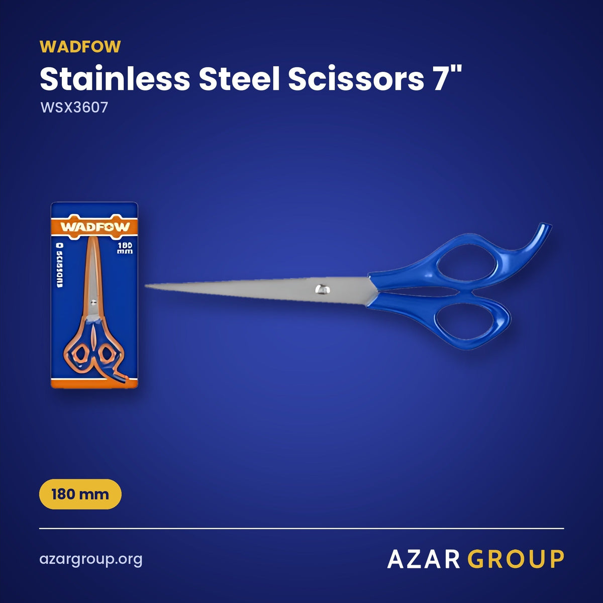 WADFOW WSX3607 Stainless Steel Scissors 7" – 180 mm