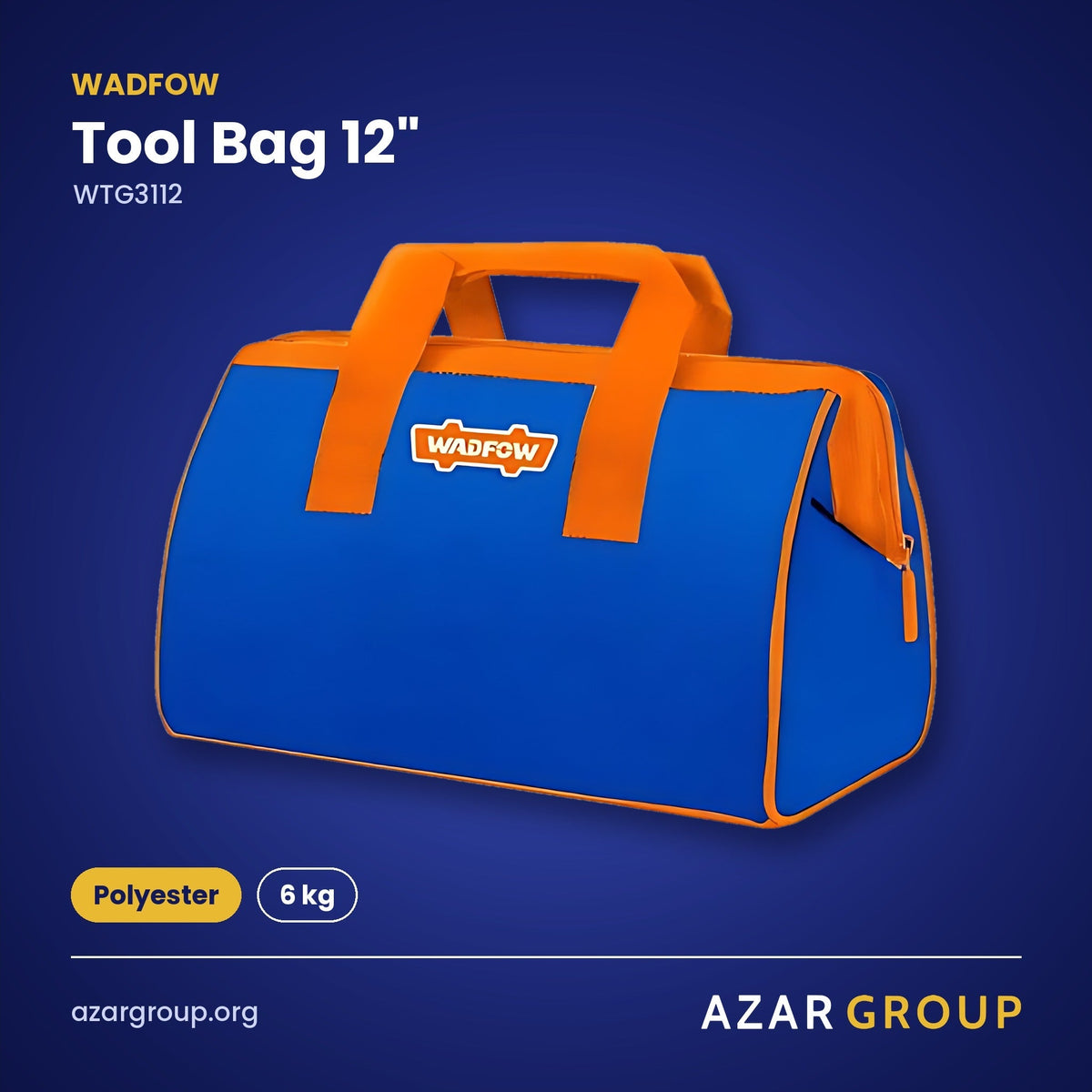 WADFOW WTG3112 Tool Bag 12" – Polyester, 6 kg