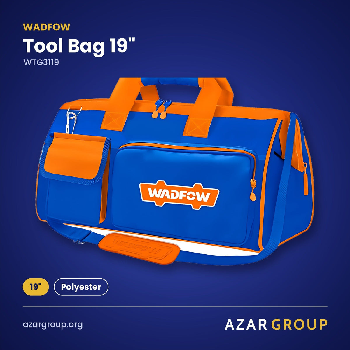 WADFOW WTG3119 Tool Bag 19" – 19", Polyester