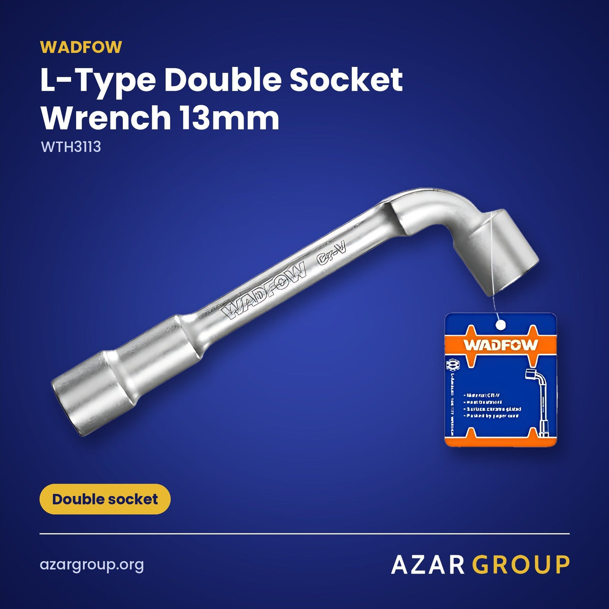 WADFOW WTH3113 L-Type Double Socket Wrench 13mm – Double socket