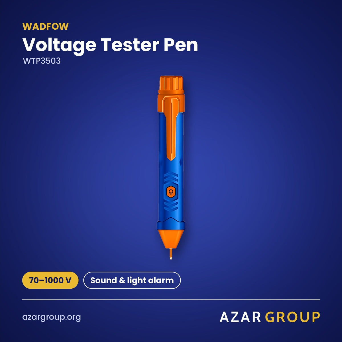 WADFOW WTP3503 Voltage Tester Pen – 70–1000 V, Sound & light alarm