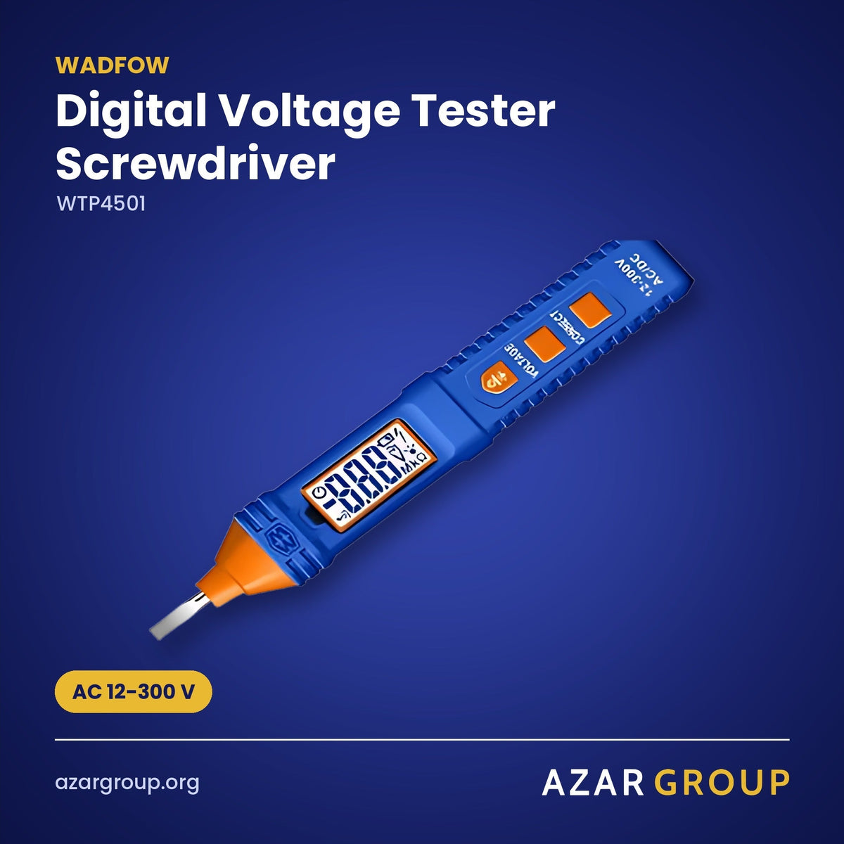 WADFOW WTP4501 Digital Voltage Tester Screwdriver – AC 12-300 V