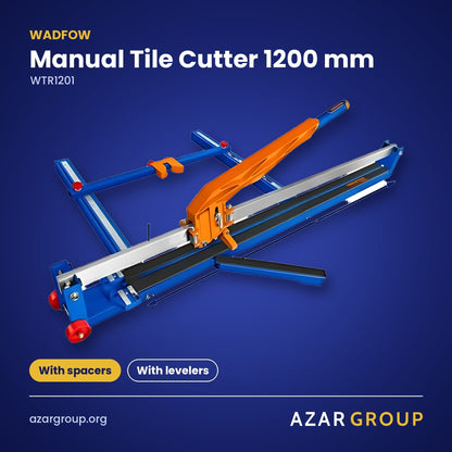 WADFOW WTR1201 Manual Tile Cutter 1200 mm – With spacers, With levelers