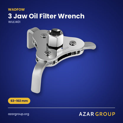 WADFOW WUL1401 3 Jaw Oil Filter Wrench – 63–102 mm
