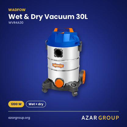 WADFOW WVR4A30 Wet & Dry Vacuum 30L – 1200 W, Wet + dry