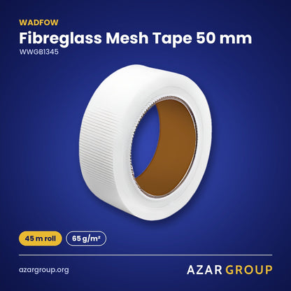 WADFOW WWGB1345 Fibreglass Mesh Tape 50 mm – 45 m roll, 65 g/m²