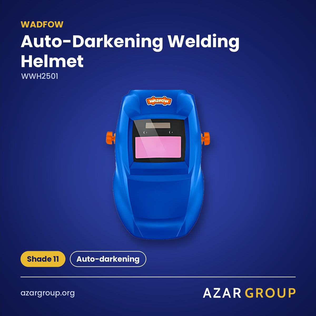 WADFOW WWH2501 Auto-Darkening Welding Helmet – Shade 11, Auto-darkening