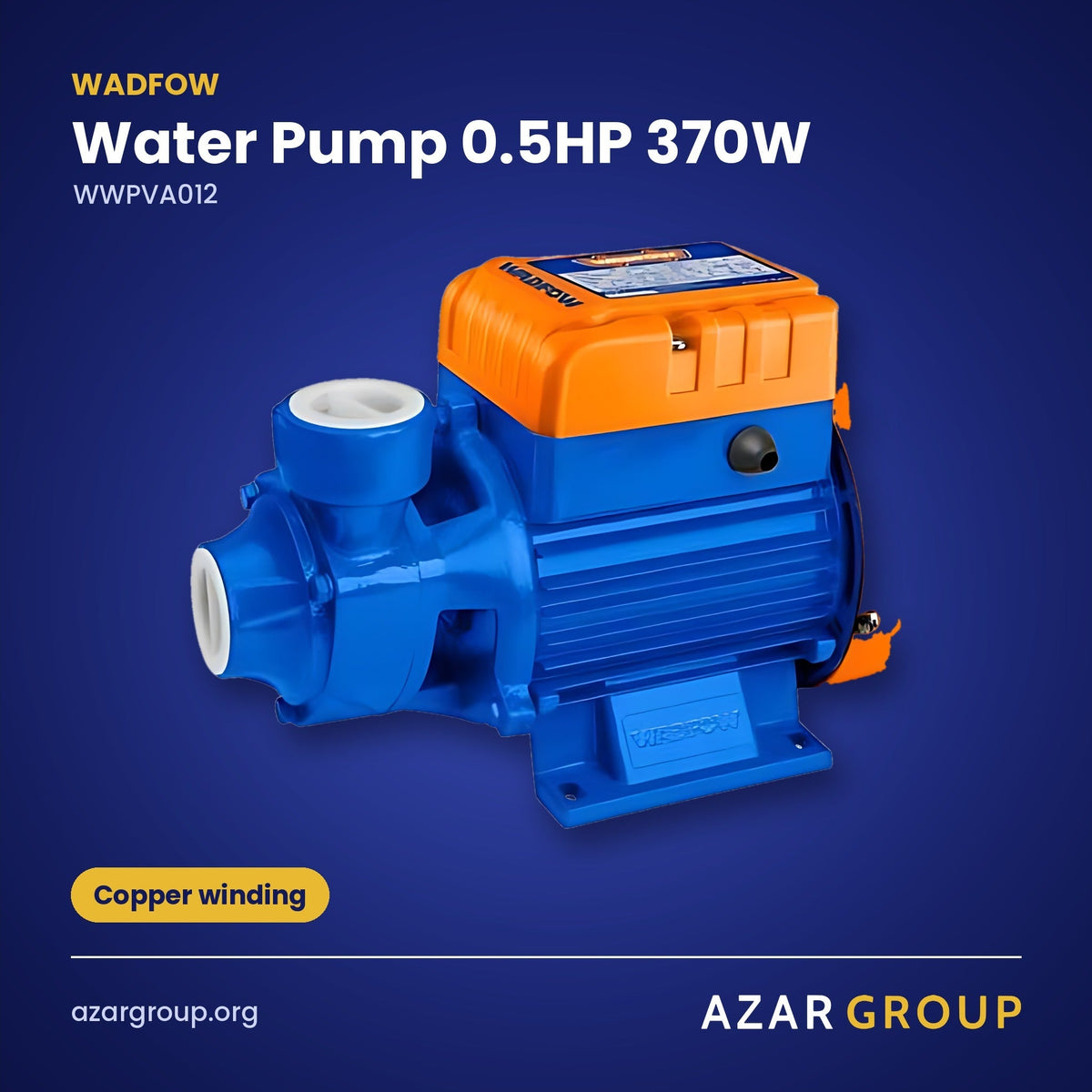 WADFOW WWPVA012 Water Pump 0.5HP 370W – Copper winding