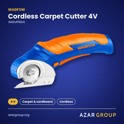 WADFOW WWUP1504 Cordless Carpet Cutter 4V – 4 V, Carpet & cardboard, Cordless