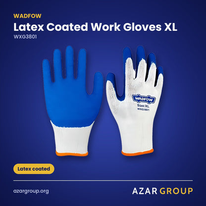 WADFOW WXG3801 Latex Coated Work Gloves XL – Latex coated