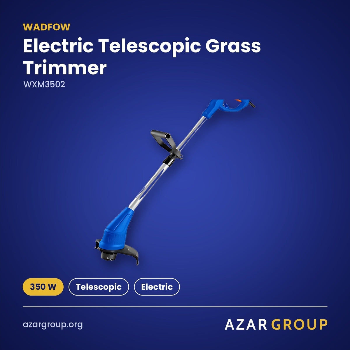 WADFOW WXM3502 Electric Telescopic Grass Trimmer – 350 W, Telescopic, Electric