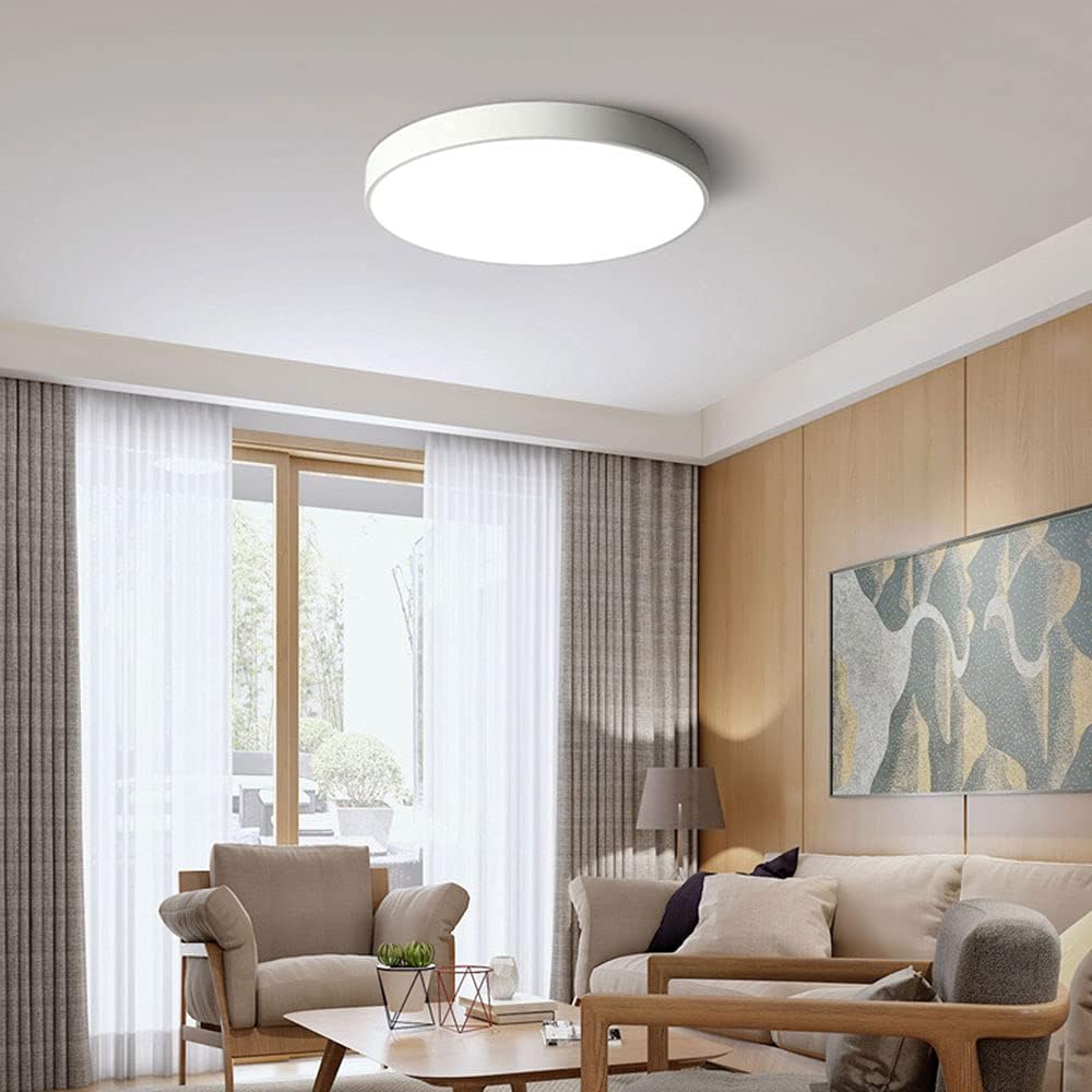 White Macaron LED 50CM 100W Ceiling Light 4000K - Aura Lighting - Azar Group