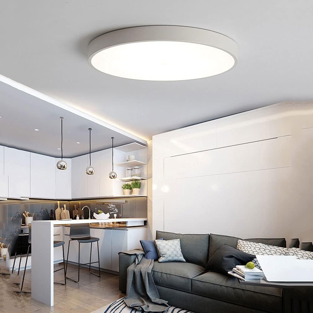 White Macaron LED 50CM 100W Ceiling Light 4000K - Aura Lighting - Azar Group