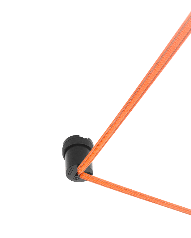 Woven Large Fixed Nodes Black D60*H70 - Magnetic Track LED Light - Aura Lighting - Azar Group