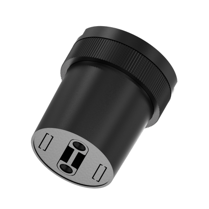 Woven Large Fixed Nodes Black D60*H70 - Magnetic Track LED Light - Aura Lighting - Azar Group