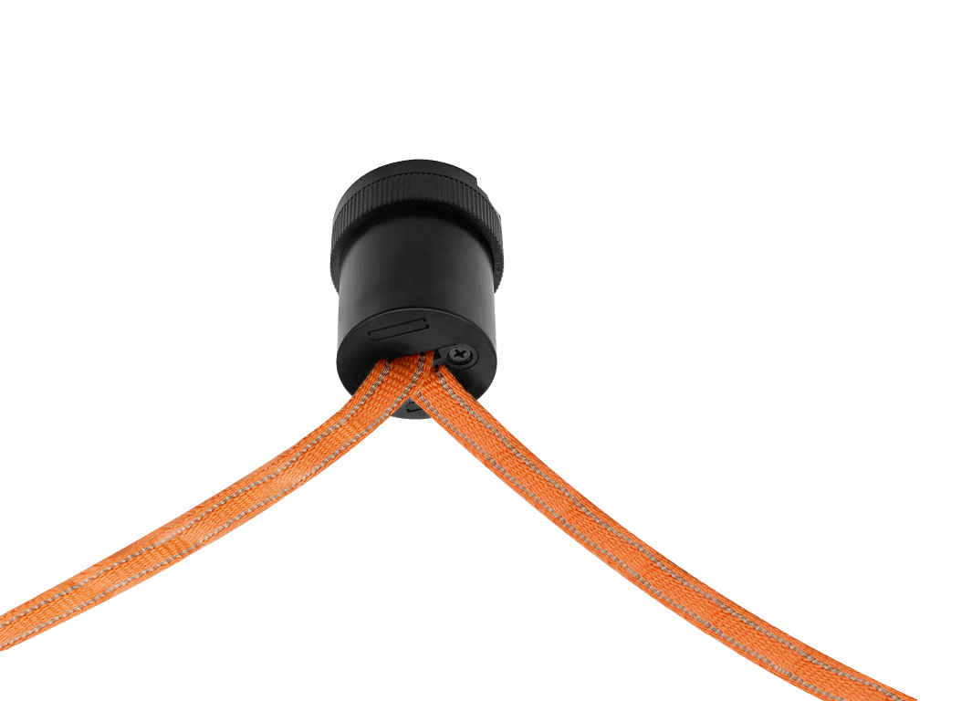 Woven Large Fixed Nodes Black D60*H70 - Magnetic Track LED Light - Aura Lighting - Azar Group