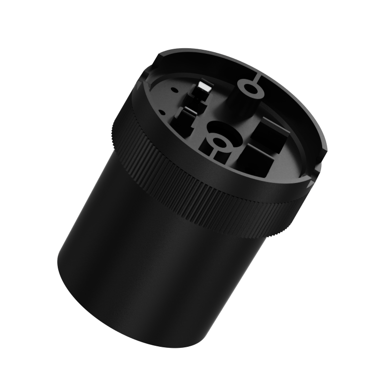 Woven Large Fixed Nodes Black D60*H70 - Magnetic Track LED Light - Aura Lighting - Azar Group