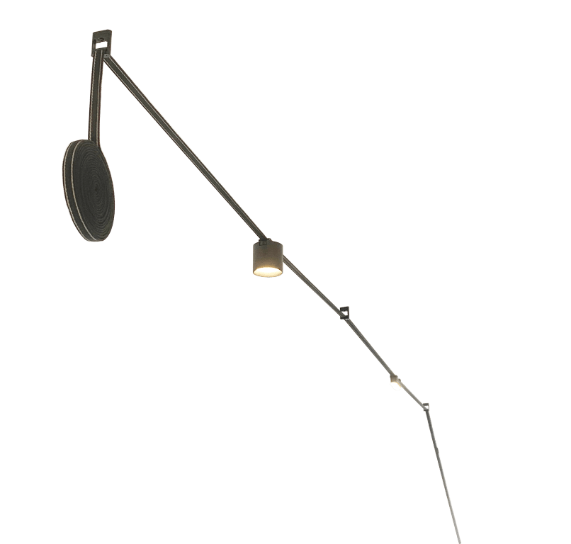 Woven Small Fixed Nodes Black L30*W11*H40 - Magnetic Track LED Light - Aura Lighting - Azar Group