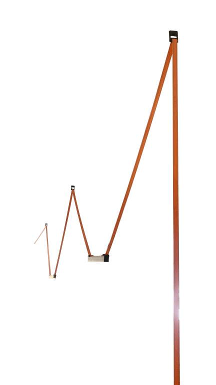 Woven Small Fixed Nodes Black L30*W11*H40 - Magnetic Track LED Light - Aura Lighting - Azar Group