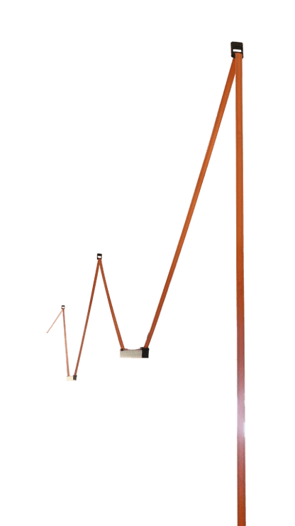 Woven Small Fixed Nodes Black L30*W11*H40 - Magnetic Track LED Light - Aura Lighting - Azar Group