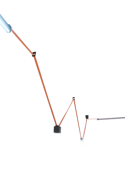 Woven Small Fixed Nodes Black L30*W11*H40 - Magnetic Track LED Light - Aura Lighting - Azar Group