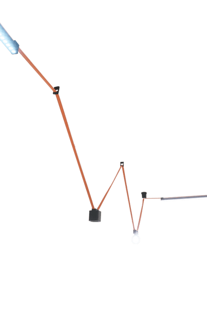 Woven Small Fixed Nodes Black L30*W11*H40 - Magnetic Track LED Light - Aura Lighting - Azar Group