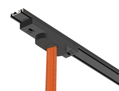 Woven Track Connection Power Box Black L112*W26*H25 - Magnetic Track LED Light - Aura Lighting - Azar Group