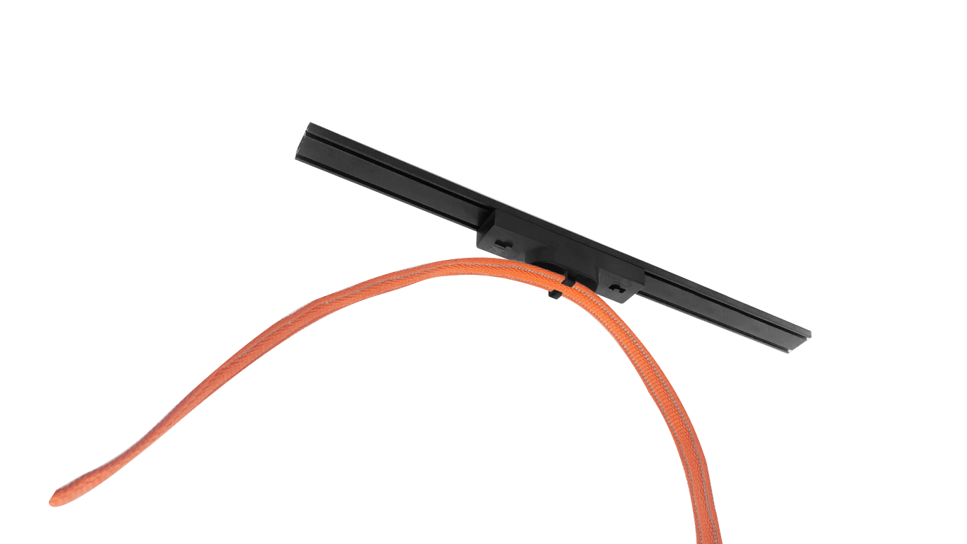 Woven Track Connection Power Box Black L112*W26*H25 - Magnetic Track LED Light - Aura Lighting - Azar Group