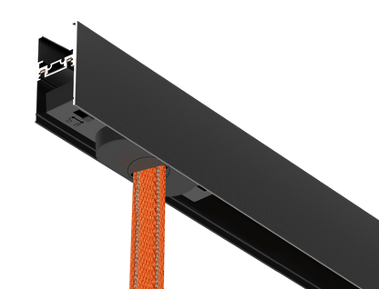 Woven Track Connection Power Box Black L112*W26*H25 - Magnetic Track LED Light - Aura Lighting - Azar Group