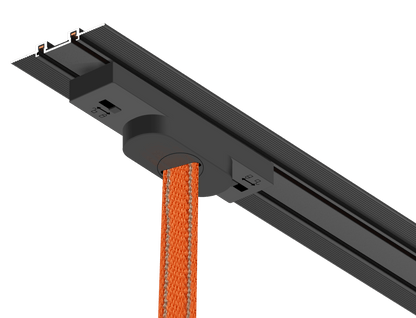 Woven Track Connection Power Box Black L112*W26*H25 - Magnetic Track LED Light - Aura Lighting - Azar Group