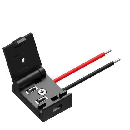 Woven Track Input Module Black L22*W30*H12 - Magnetic Track LED Light - Aura Lighting - Azar Group