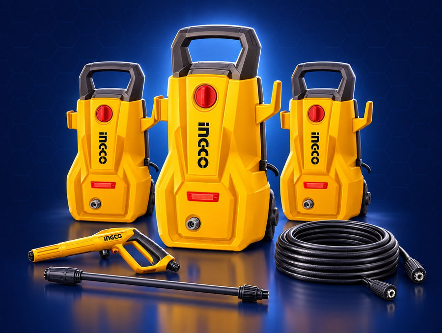 INGCO High Pressure Washer 1600W 140Bar 5.5L/min HPWR16008 | مكنة غسيل